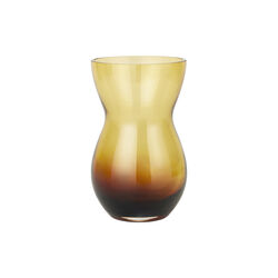 Calabas Duo Vase, burgundy/amber, Holmegaard