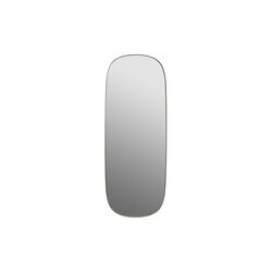 Framed Mirror, taupe/clear, Muuto