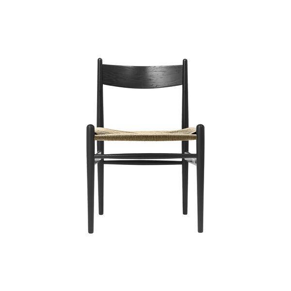 CH36 Dining Chair, black lacquered oak/natural CH36 Dining Chair, black lacquered oak/natural, Carl Hansen & Søn