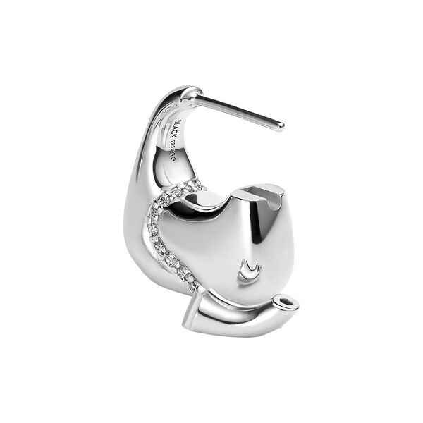 Weekender Flash Earring, silver Weekender Flash Earring, silver, Maria Black