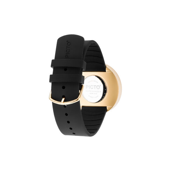 PICTO Wrist Watch, black/gold/black, Picto