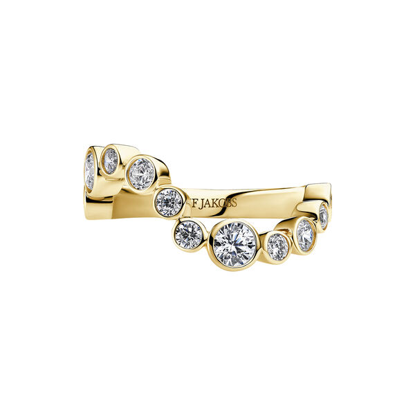 Sardinien Wave Ring | Gold plated, Sif Jakobs Jewellery