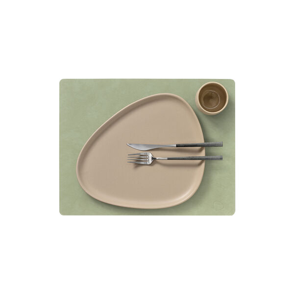 Nupo table mat Square L, olive green, LIND DNA