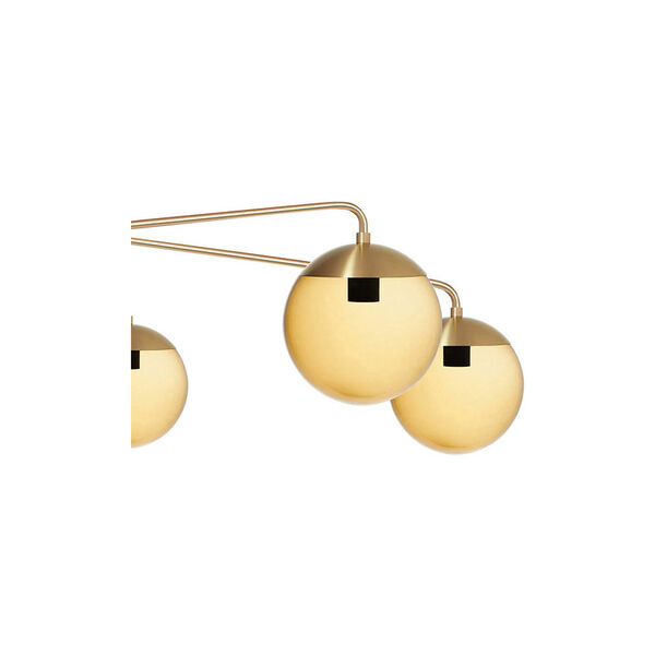 Lord Asymmetric Ceiling, brass/brown Lord Asymmetric Ceiling, brass/brown, Rubn