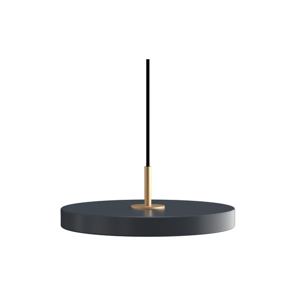 Asteria Plus Pendant, anthracite grey/brass, UMAGE