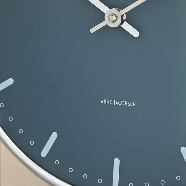 City Hall Wall clock Medium, blue, Arne Jacobsen Clocks
