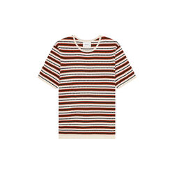 Bari t-shirt 6686, Ivory multi, NN.07