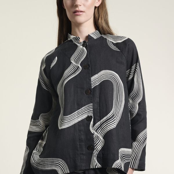 Hikazu raglan jacket, waves, BITTE KAI RAND