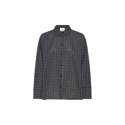 Louise Shirt, navy checks, LA RŌUGE