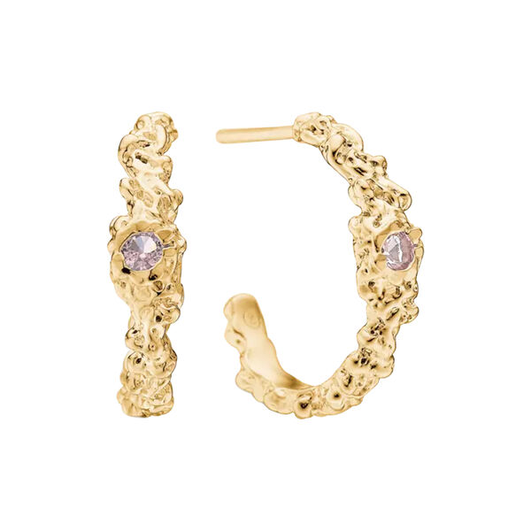 Chamber earrings, gold plated silver, Studio Z