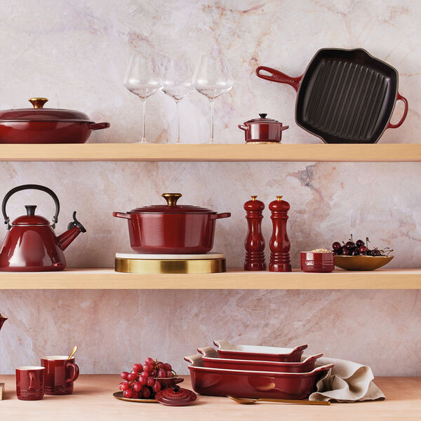 Heritage Rectangular Dish 32 cm, garnet, Le Creuset
