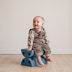 Kids Stool, deep blue/sky blue, MODU