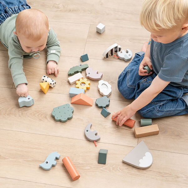 Deer Friends Building Block Set 34 pcs., colour mix, Done by Deer