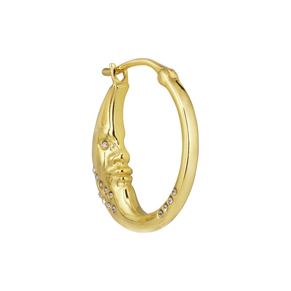 Moonbeam Hoop, gold plated, The Earring Shop