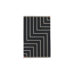 Rug VK-1, black/white, NORDICMODERN