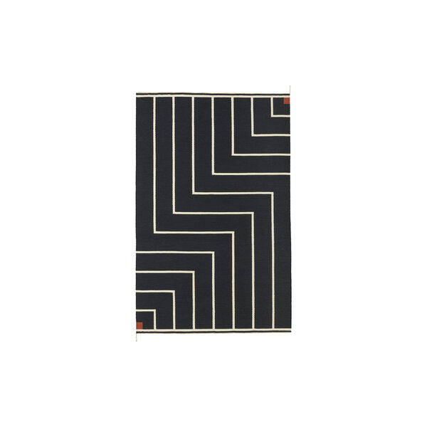 Rug VK-1, black/white, NORDICMODERN