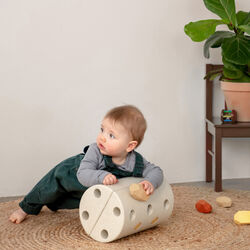 Kids Stool, sand grey/honey yellow, MODU