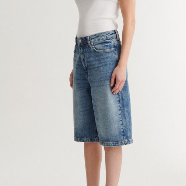Ea Stone W. Shorts, stone washed denim, Basic Apparel
