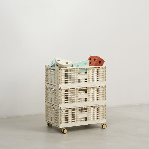 Storage Crate, sand grey, MODU