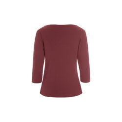 Naibu rib Blouse with 3/4 Sleeves, maroon, BITTE KAI RAND