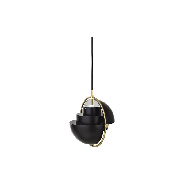Multi-Lite Pendant, black semi matt/brass Multi-Lite Pendant, black semi matt/brass, GUBI