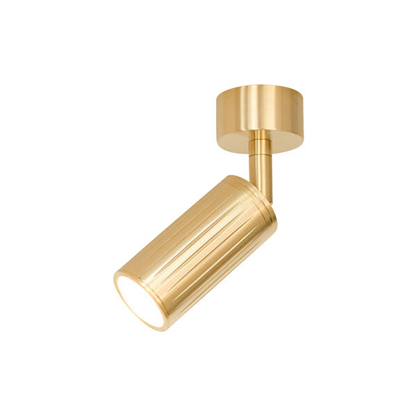 Luminar Canopy Ceiling Light, brass, Rama Lights