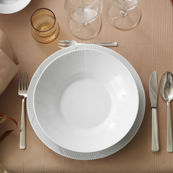 White Elements Plate Ø 28 cm, Royal Copenhagen