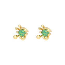 Winnie Studs, green, Nuni Copenhagen