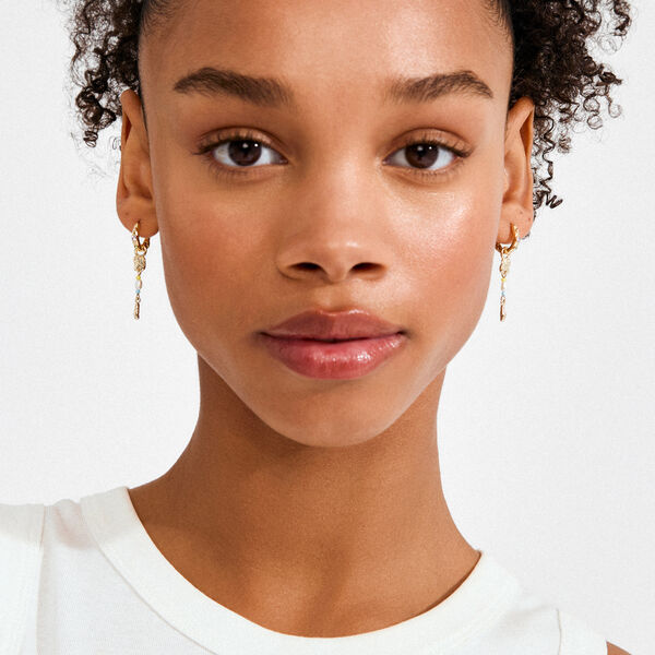 ELLINGTON earrings, gold plated, Pilgrim