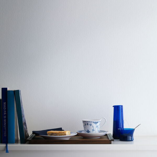 Blue Fluted Half Lace Cup and Saucer 25 cl, Royal Copenhagen