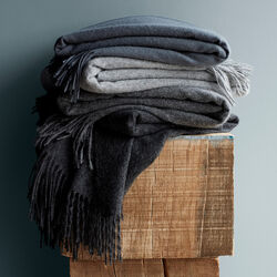 Classic Throw, grey, ELVANG