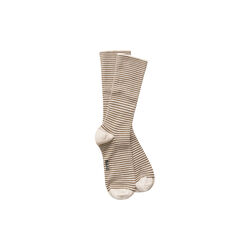 Cotton Stripe Socks, mix chestnut, Aiayu