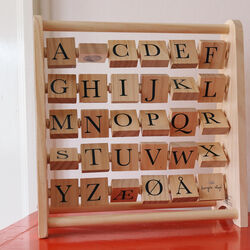 ABC Wooden Block Frame, Konges Sløjd