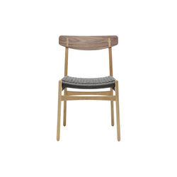 CH23 Dining Chair, oiled oak/oiled walnut/black, Carl Hansen & S&oslash;n