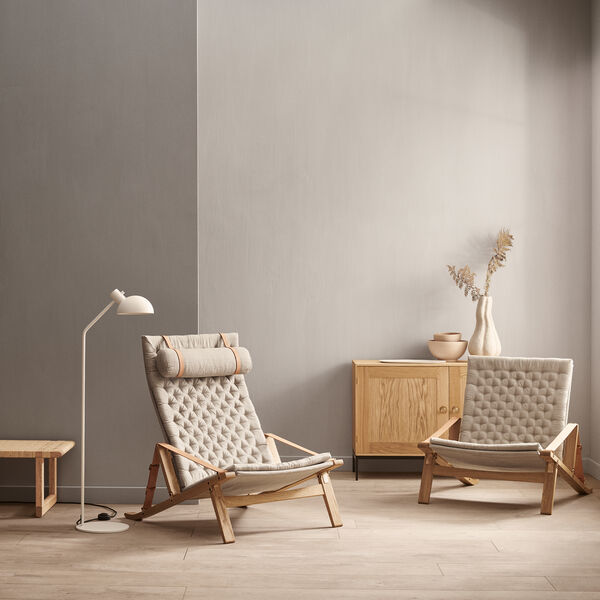 FK10 Plico Chair, white oiled oak/natural, Carl Hansen & S&oslash;n