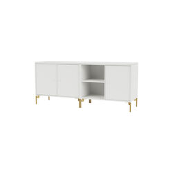 SAVE Lowboard with Brass Legs, 01 white, Montana Furniture