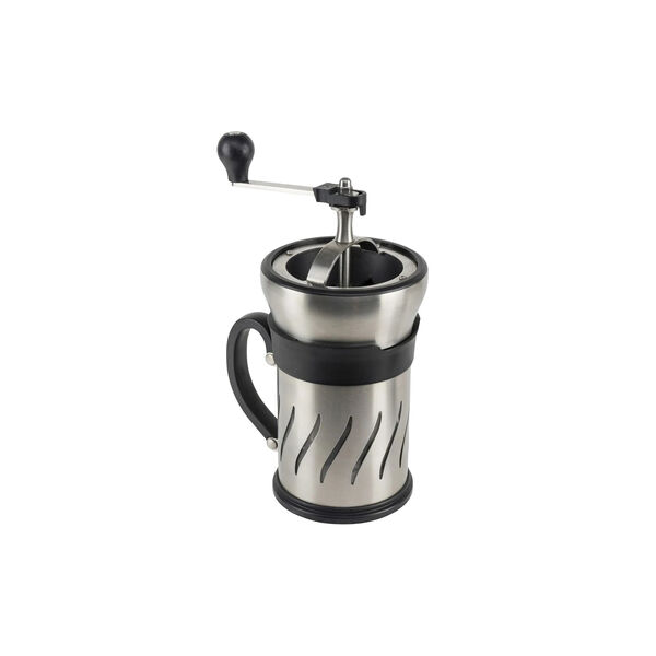 Paris Press French Press With Grinder, steel/black Paris Press French Press With Grinder, steel/black, Peugeot