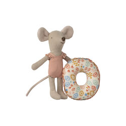 Little Sister Beach Mouse with Float, flower, Maileg