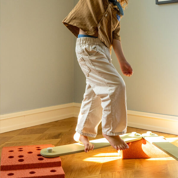 2 x Balance Beams, dusty green, MODU