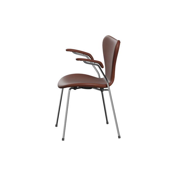 Series 7&trade; 3207 Fully Upholstered Chair, Grace Chestnut, Fritz Hansen