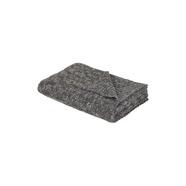 Cable Throw, grey/black Cable Throw, grey/black, ELVANG