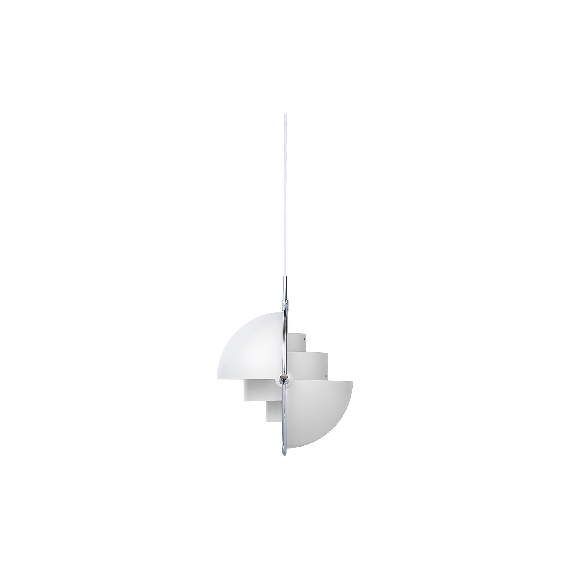 Multi-Lite Pendant, white semi matt/chrome