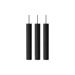 Chimes Cluster 3 Pendant, black oak, UMAGE