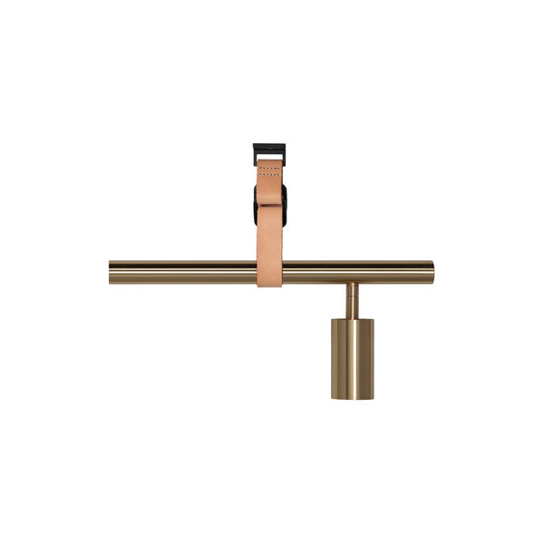 Long John 5 Spot Pendant Nature Leather, brass Long John 5 Spot Pendant Nature Leather, brass, Rubn