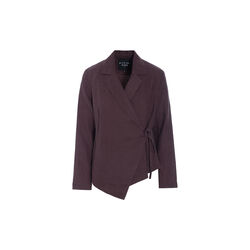 Lazy linen asymmetric jacket, raisin, BITTE KAI RAND