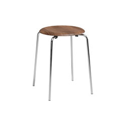 Dot™ Stool, lacquered walnut, Fritz Hansen