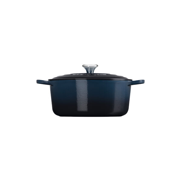 Signature round cast iron pot &Oslash; 28 cm, nuit, Le Creuset