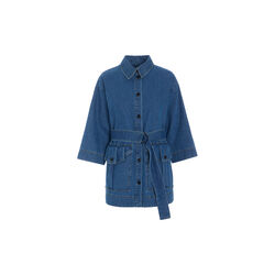 Hayato long jacket, blue denim, BITTE KAI RAND