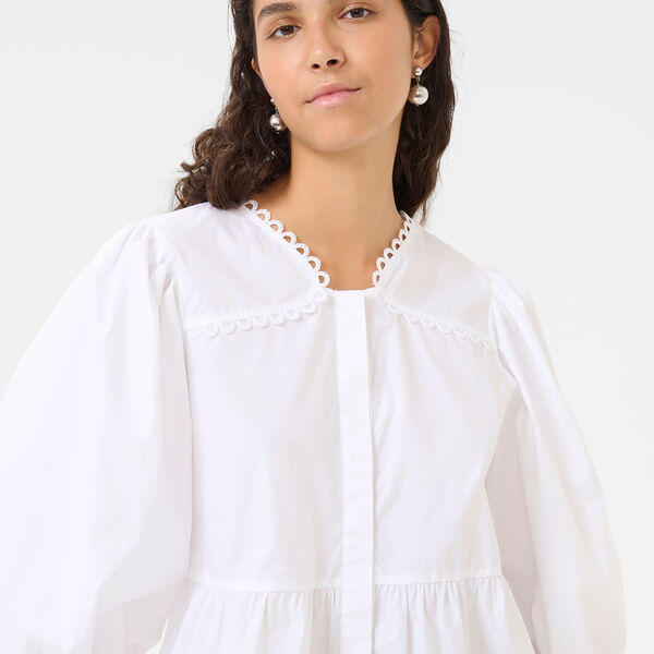 KBAnnabelle Nette Blouse, bright white, Karen by Simonsen