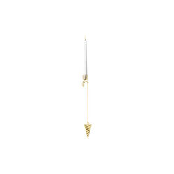 2025 Christmas Candleholder Cornet, gold, Georg Jensen